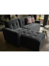 Seccional Gia en tela antifluido con 2 cojines decorativos
