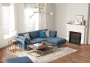 Seccional Geremi en tela Antifluido con 4 cojines decorativos