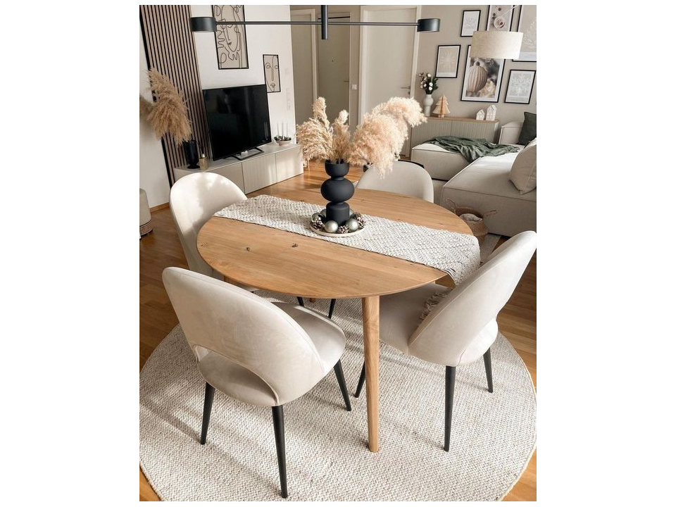 Juego de Comedor Titanium de 4 Sillas - Sillas vintage