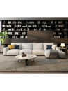 Seccional modular Letty de 4 piezas en tela lino antifluido