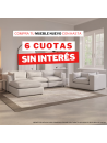Seccional Leonida con butaca en tela lino antifluido