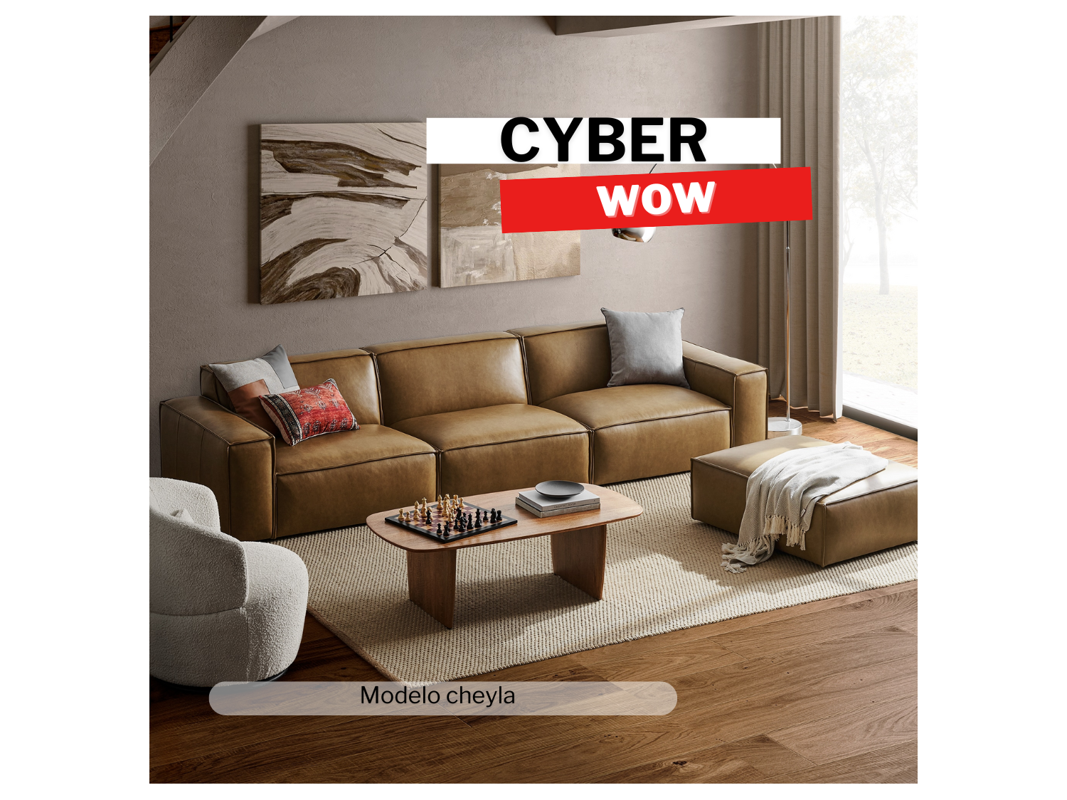 Seccional intercambiable cheyla con banqueta