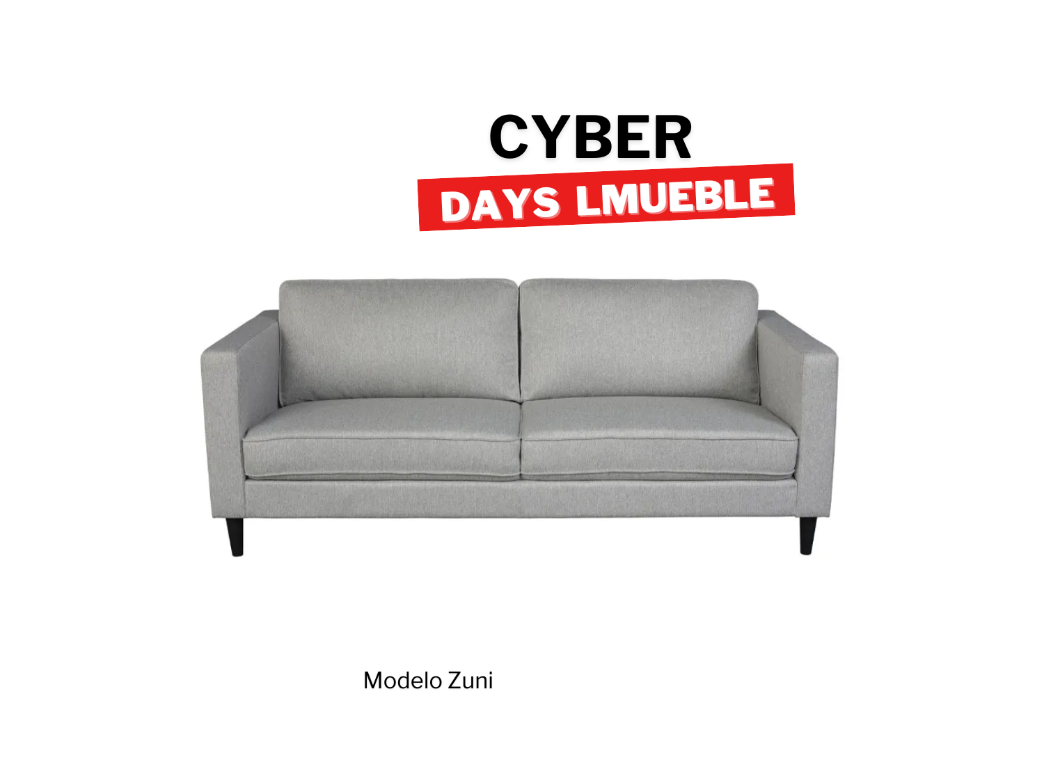 Sofa linea zumi en tapiz chenille