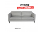 Sofa linea zumi en tapiz chenille
