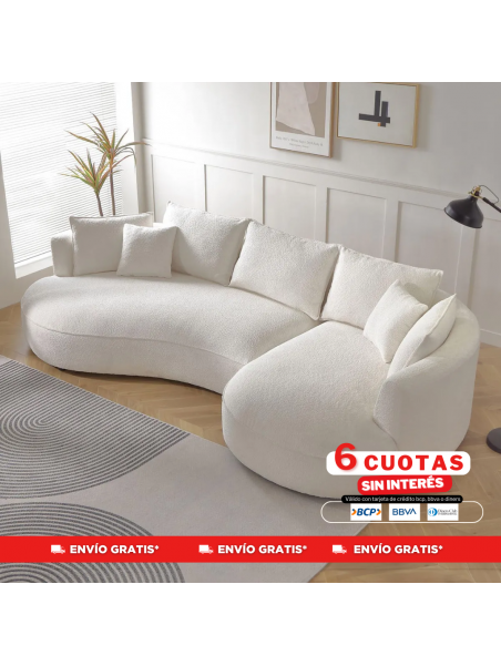 Seccional curvo mario 300 cm x 165 cm