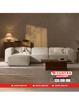 Seccional Modular Milano 4 plazas en Tela antifluido