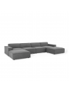seccional modular universe en U en tela chenille