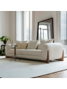Sofa jessy moderno tapiz tela antifluido con patas especiales madera tornillo hasta en 6 cuotas sin intereses