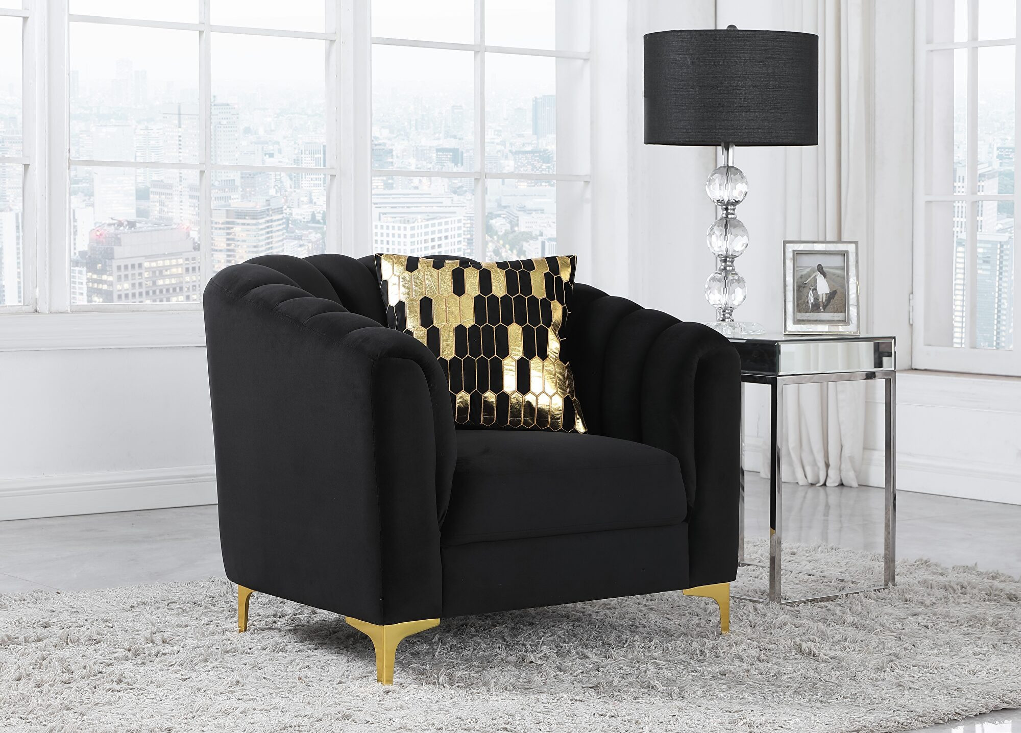  QM-STVR Patas doradas para muebles + patas negras para