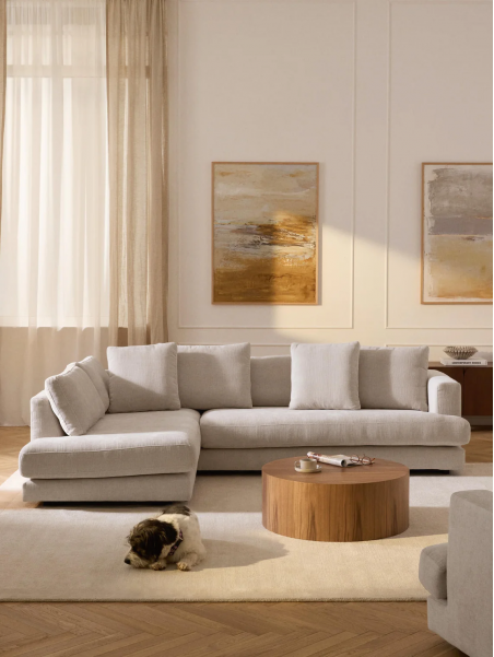 Seccional marina + 4 cojines decorativos