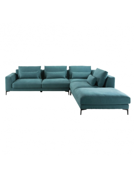 Sofá Seccional Paris Verde 280x260 cm | chenille en peru Moderno