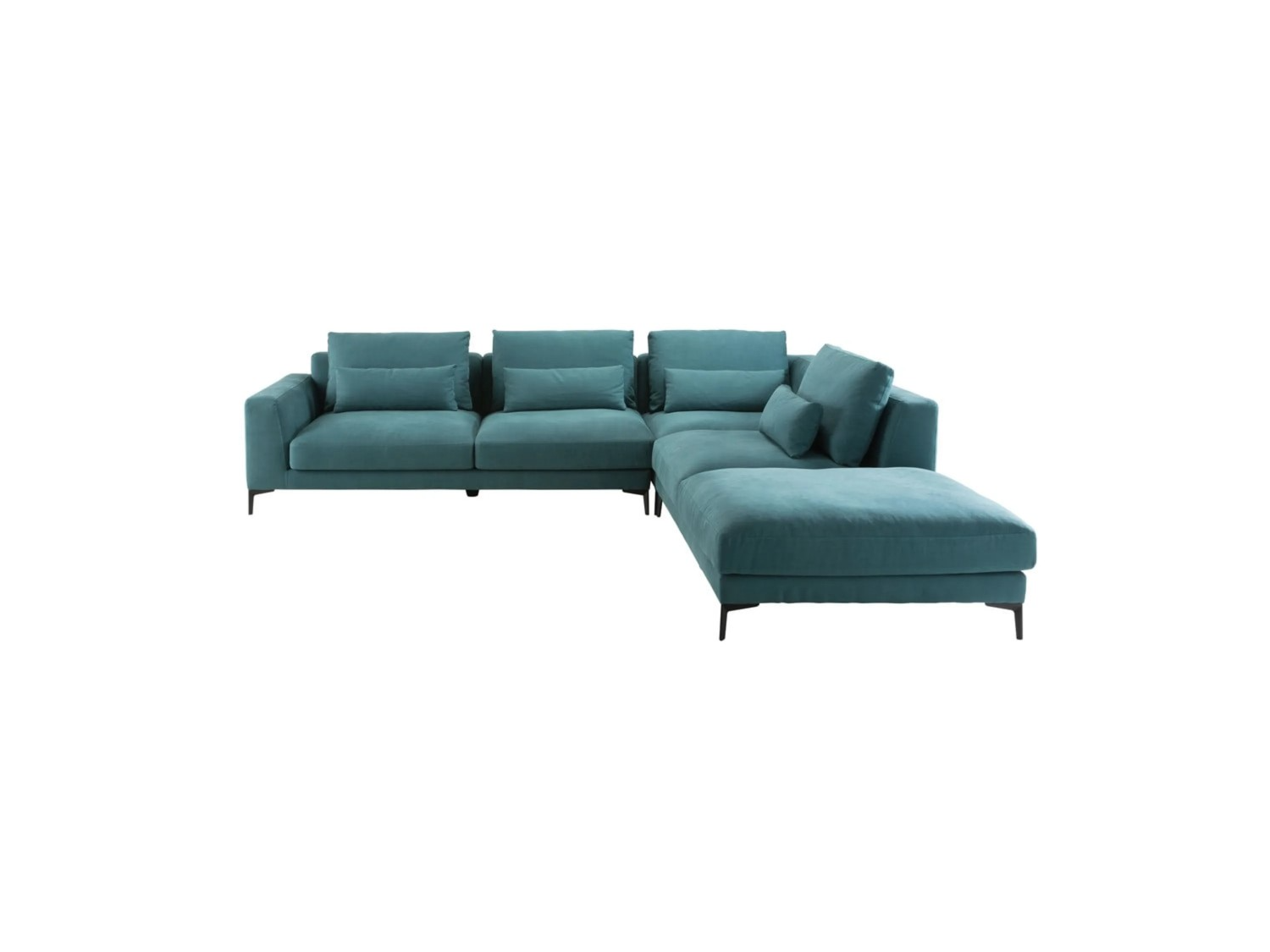 Sofá Seccional Paris Verde 280x260 cm | chenille en peru Moderno