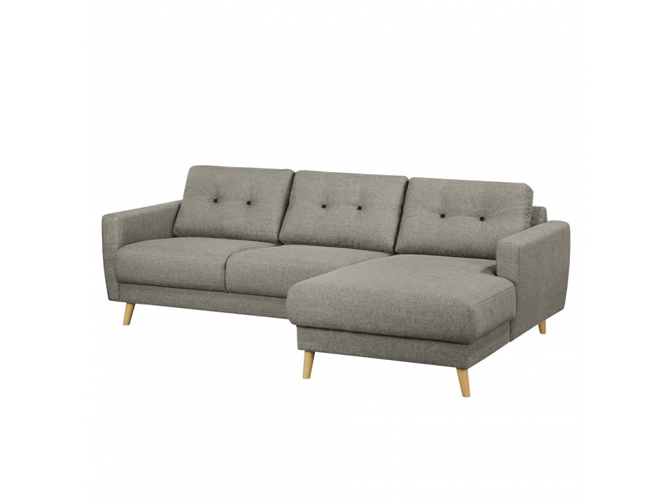 Sofá Seccional Rose en Tela Chenille Estilo Escandinavo 220 cm x150 cm
