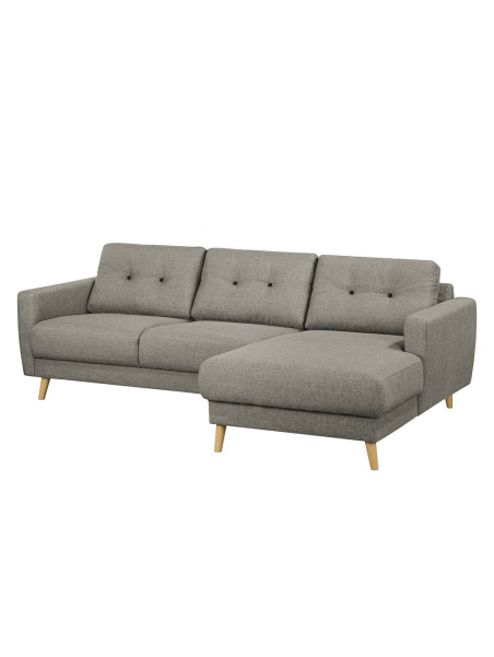 Sofá Seccional Rose en Tela Chenille Estilo Escandinavo 220 cm x150 cm
