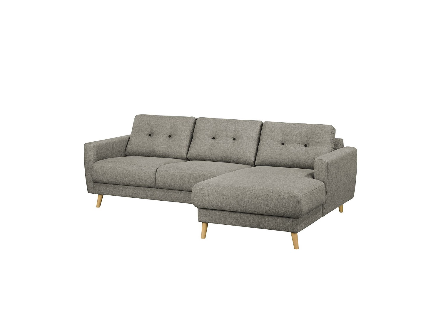 Sofá Seccional Rose en Tela Chenille Estilo Escandinavo 220 cm x150 cm