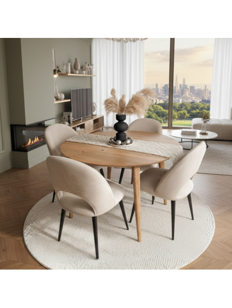 Juego de Comedor Titanium de 4 Sillas vintage