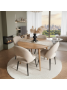 Juego de Comedor Titanium de 4 Sillas vintage