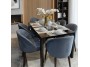 Comedor Riple con 6 Sillas en Madera de Tornillo y Tablero de Vidrio