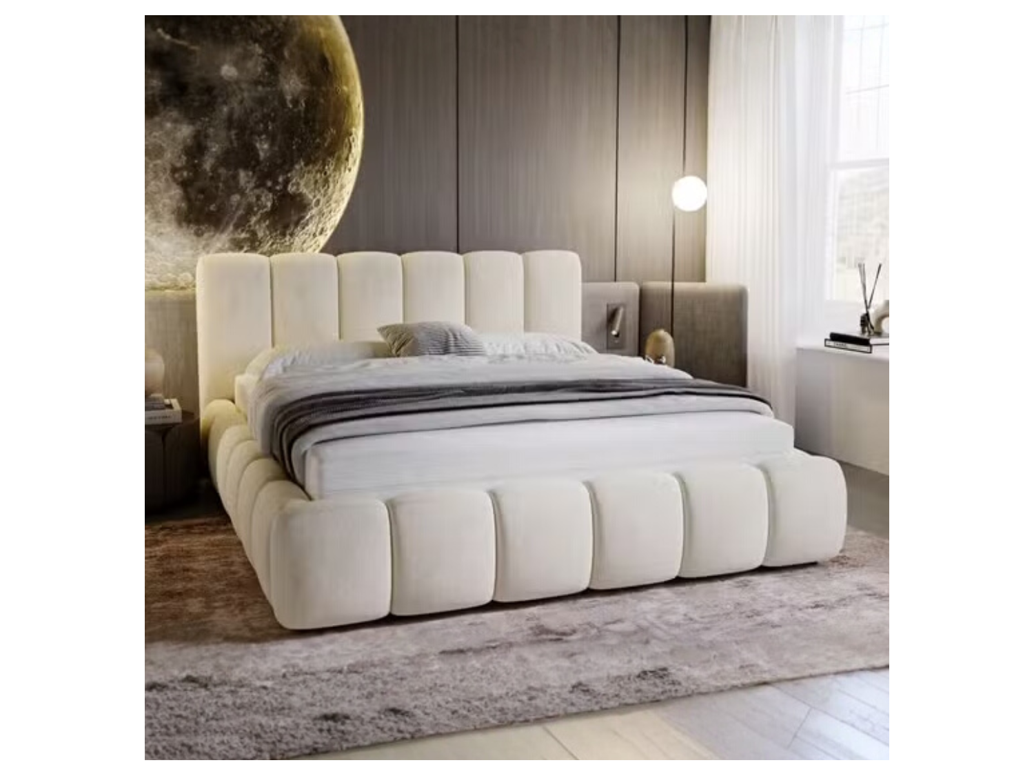 Juego de Dormitorio Pelson en tela antifluido