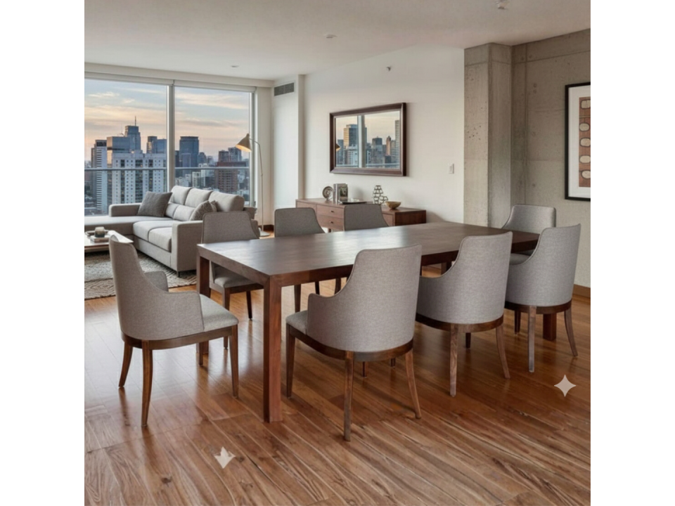 Comedor Majo Moderno Rectangular 8 sillas