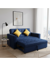 Sofa Cama Serabe en tela montreal Reclinable en 180 Grados