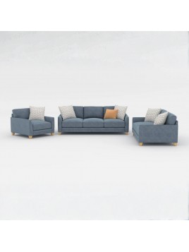 Juego de Sala Japon 3-2-1 en Tela Chenille Premium | Sala Moderna y Elegante | Muebles Perú