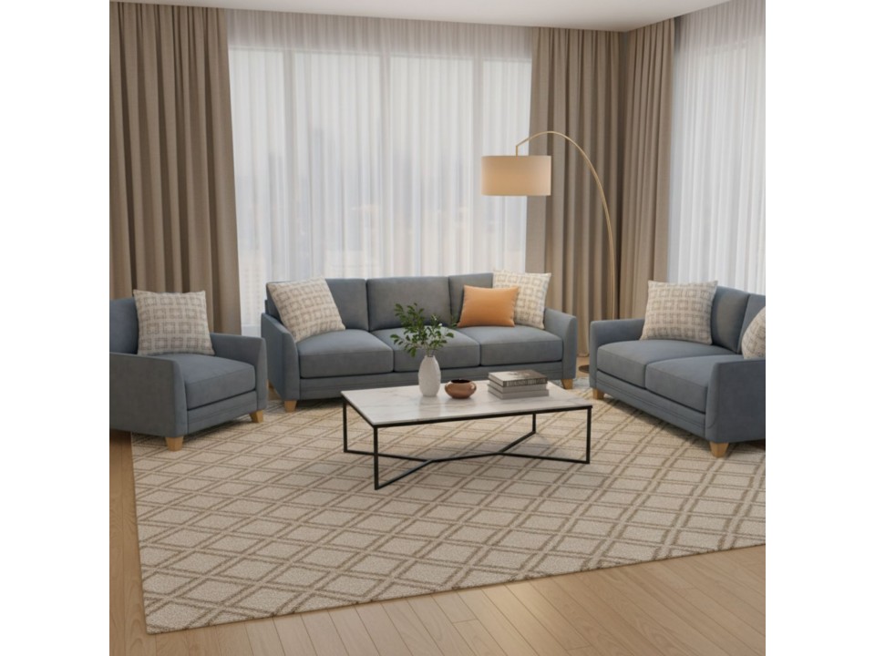 Juego de Sala Japon 3-2-1 en Tela Chenille Premium | Sala Moderna y Elegante | Muebles Perú