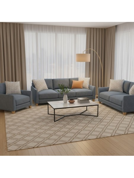 Juego de Sala Japon 3-2-1 en Tela Chenille Premium | Sala Moderna y Elegante | Muebles Perú