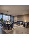 Combo three para Departamento: sofa 3-2-1 y Comedor 6 sillas