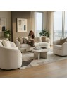 Sala Curva Mónica 3-2-1 Chenille Antifluido | 6 Cuotas | LMueble Perú