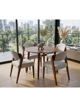 Comedor redondo Sweet de 4 Sillas