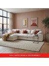 Seccional modular Lisboa en tela antifluido & petfriendly