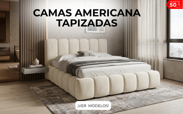 camas tapizadas en lima con cuotas sin intereses 