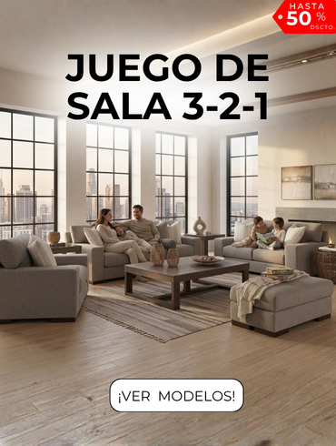 Juegos de sala con hasta 6 cuotas sin intereses